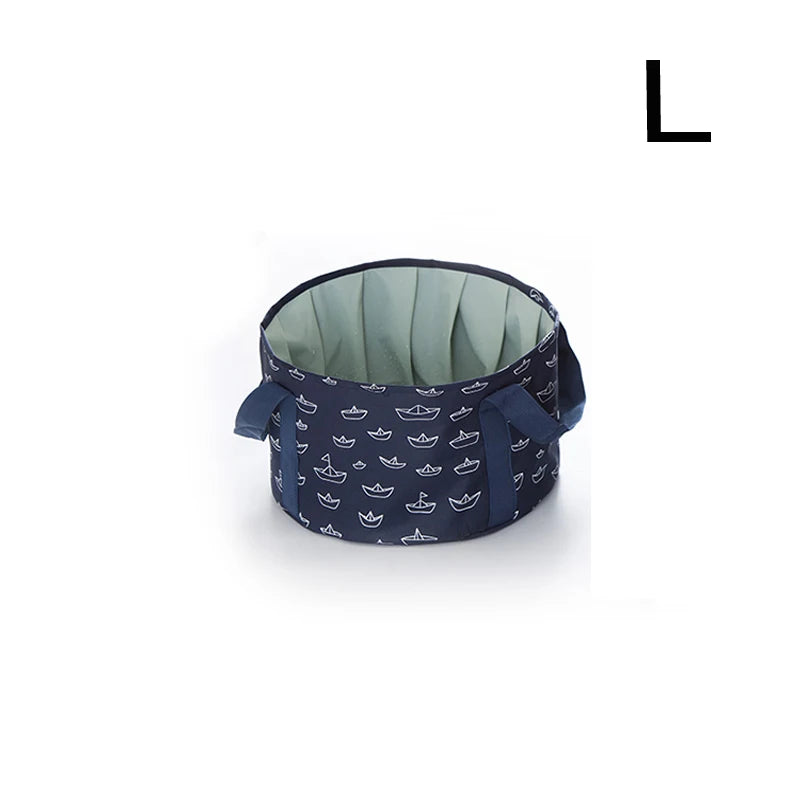 Women's Portable Folding Bucket Bag for Travel