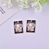 10PCS Halloween Tarot Card Alloy Pendant DIY Charm Enamel Crafts