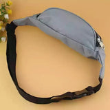 10PCS Canvas Waist Pack Waterproof Phone Pocket Belt Waist Bags Red Grey