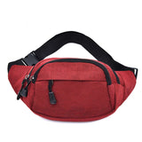 Waterproof Oxford Waist Pack Male Travel Running Belt Waist Bag