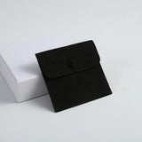 10PCS Microfiber Jewelry Packaging Velvet Gift Bags Small Snap Button Pouches