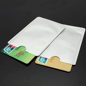 10PCS Steel Aluminium RFID Blocking Card Protector Sleeve