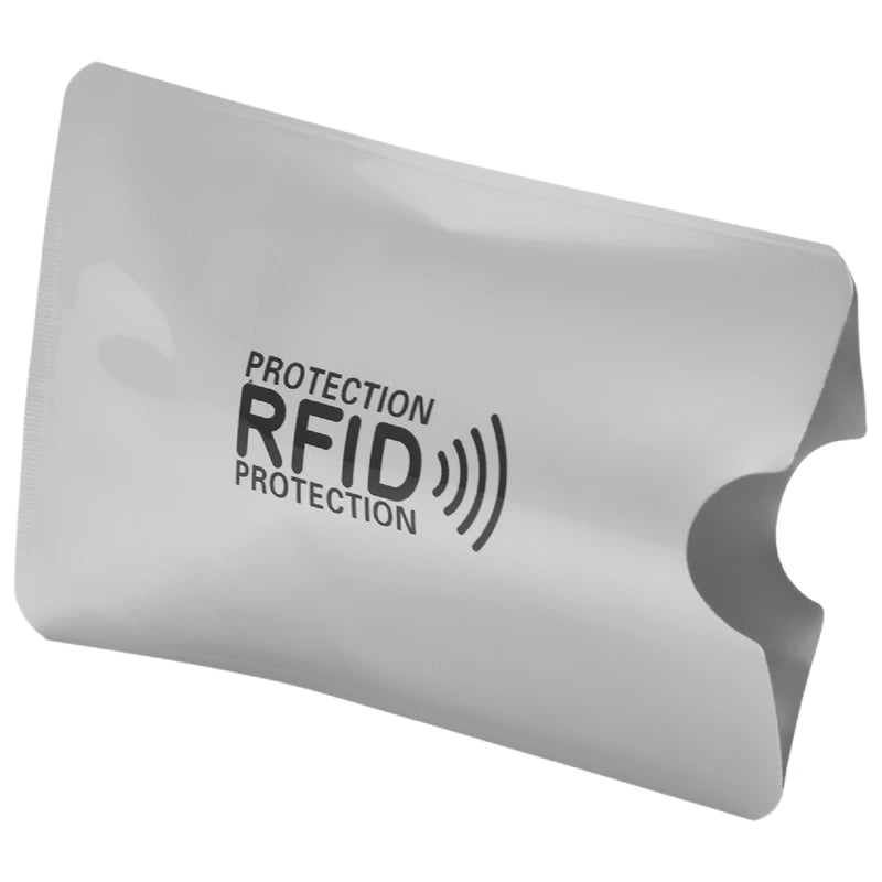 10Pcs Aluminum Foil Anti-Degaussing Card Cover RFID Shielding Bag
