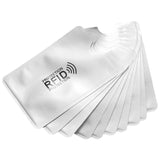 10Pcs Aluminum Foil Anti-Degaussing Card Cover RFID Shielding Bag