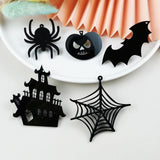 10Pcs Halloween Acrylic Charms for DIY Jewelry and Phone Cases