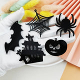 10Pcs Halloween Acrylic Charms for DIY Jewelry and Phone Cases