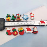 10Pcs Christmas Charms DIY Earring Resin Pendant C1072