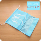 10Pcs Shoe Dust Covers Non-Woven Drawstring Storage Bag Travel Pouch