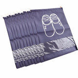 10Pcs Shoe Dust Covers Non-Woven Drawstring Storage Bag Travel Pouch