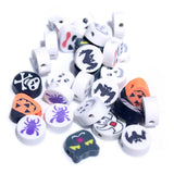 Halloween Flat Polymer Clay Beads 100 Pieces Bag DIY Craft Jewelry Spacer