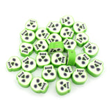 Halloween Flat Polymer Clay Beads 100 Pieces Bag DIY Craft Jewelry Spacer