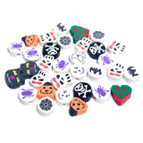 Halloween Flat Polymer Clay Beads 100 Pieces Bag DIY Craft Jewelry Spacer