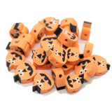 Halloween Flat Polymer Clay Beads 100 Pieces Bag DIY Craft Jewelry Spacer
