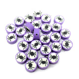 Halloween Flat Polymer Clay Beads 100 Pieces Bag DIY Craft Jewelry Spacer