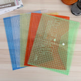 10pcs A4 Transparent File Bags, Closure Folder, Color Info