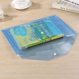 10pcs A4 Transparent File Bags, Closure Folder, Color Info