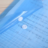 10pcs A4 Transparent File Bags, Closure Folder, Color Info