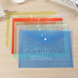 10pcs A4 Transparent File Bags, Closure Folder, Color Info