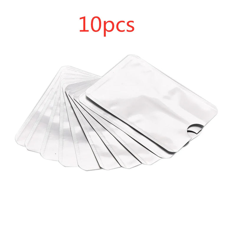 10pcs RFID Sleeve Protector Anti Theft Credit Card Holder