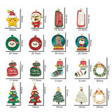 10pcs Christmas Tree Socks Enamel Charm DIY Bracelet Necklace Accessories
