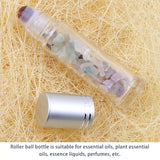 10pcs Healing Crystal Roll-On Essential Oil Bottles with Semiprecious Stones