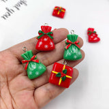 10pcs European Christmas Snow Bag Charms for Jewelry Making