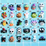 10pcs Halloween Resin Ornaments Flatback Embellishment Charms for DIY Making