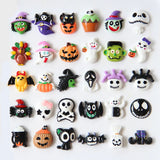 10pcs Halloween Resin Ornaments Flatback Embellishment Charms for DIY Making