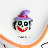10pcs Halloween Resin Ornaments Flatback Embellishment Charms for DIY Making