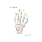 10pcs Halloween Skeleton Hand Figurine Pendant Decoration