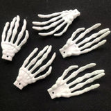 10pcs Halloween Skeleton Hand Figurine Pendant Decoration