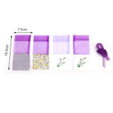 10pcs Floral Print Fragrance Pouch Drawstring Bag Lavender Sachets Gift