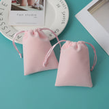 10pcs Flannel Velvet Drawstring Bags Jewelry Earrings Rings Pou