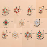 10pcs Christmas Enamel DIY Charms for Bag Earring Necklace Jewelry Making