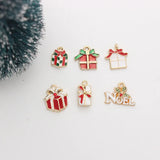 10pcs Christmas Star Moon Enamel DIY Charms for Jewelry Making