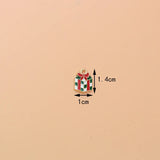 10pcs Christmas Star Moon Enamel DIY Charms for Jewelry Making
