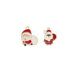 10pcs Christmas Santa Claus DIY Charms for Jewelry Making
