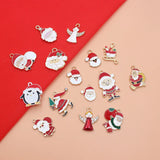 10pcs Christmas Santa Claus DIY Charms for Jewelry Making