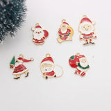 10pcs Christmas Santa Claus DIY Charms for Jewelry Making
