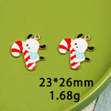 10pcs Christmas Enamel DIY Charms for Jewelry Making