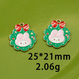 10pcs Christmas Enamel DIY Charms for Jewelry Making