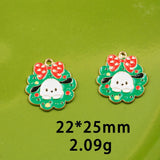 10pcs Christmas Enamel DIY Charms for Jewelry Making