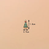 10pcs Christmas Tree Enamel DIY Charms for Jewelry Making Pendant