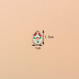 10pcs Christmas House Enamel Charms for Jewelry Making DIY Pendant