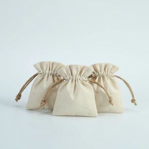 10pcs Cotton Jewelry Bags Necklace Earring Ring Pouch for Wedding