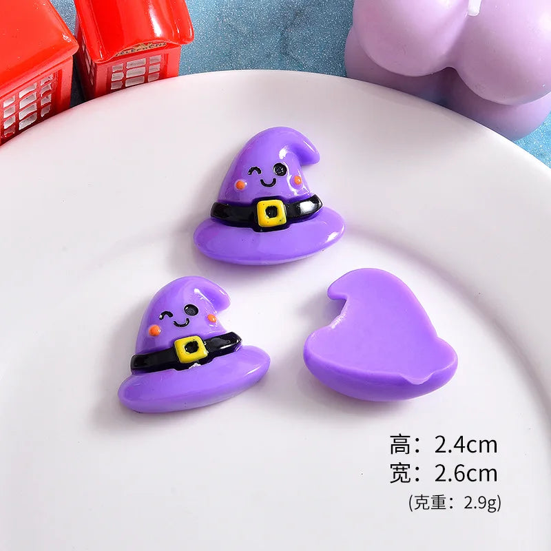 10pcs Halloween Resin Flatback Patch DIY Earrings Charm Craft Making R177