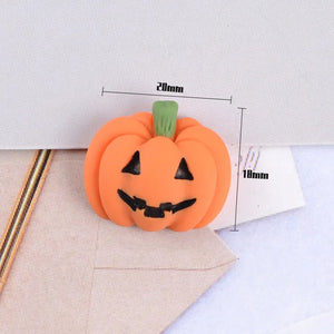 10pcs Halloween Resin Patch for DIY Phone Case Hair Clip Earrings