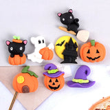 10pcs Halloween Resin Patch for DIY Phone Case Hair Clip Earrings