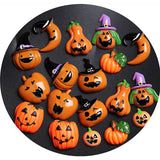 10pcs Halloween Pumpkin Resin Patch for DIY Crafts R59