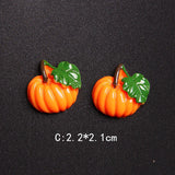 10pcs Halloween Pumpkin Resin Patch for DIY Crafts R59